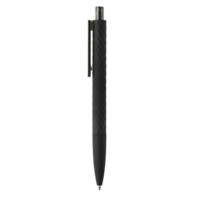 Stylo personnalisé finition gomme noire X3 