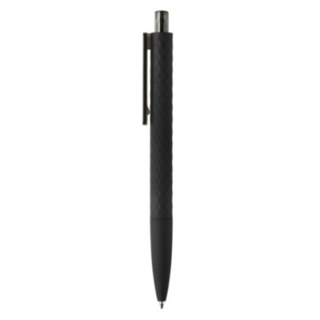 Stylo personnalisé finition gomme noire X3 