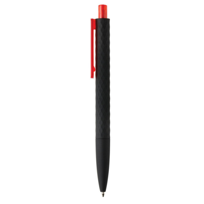 Stylo personnalisé finition gomme noire X3 