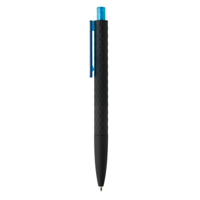 Stylo personnalisé finition gomme noire X3 