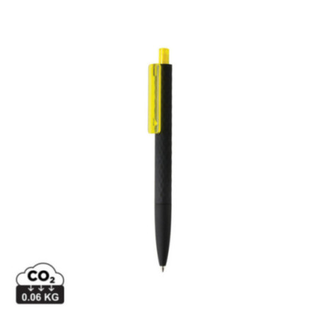 Stylo personnalisé finition gomme noire X3 