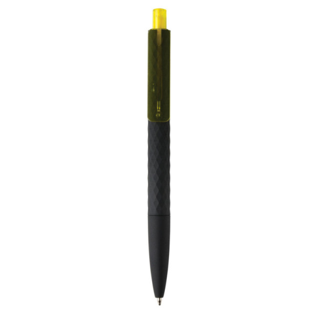Stylo personnalisé finition gomme noire X3 