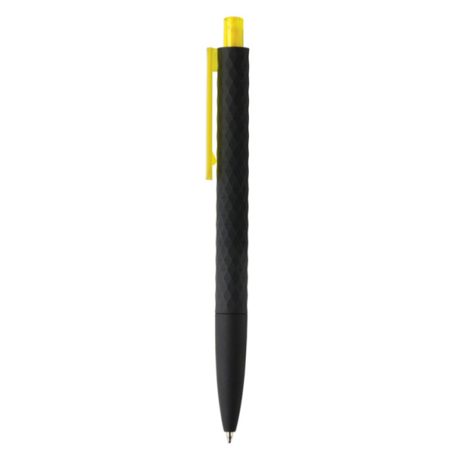 Stylo personnalisé finition gomme noire X3 
