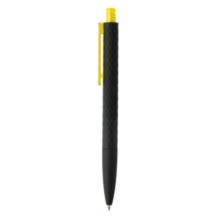 Stylo personnalisé finition gomme noire X3 