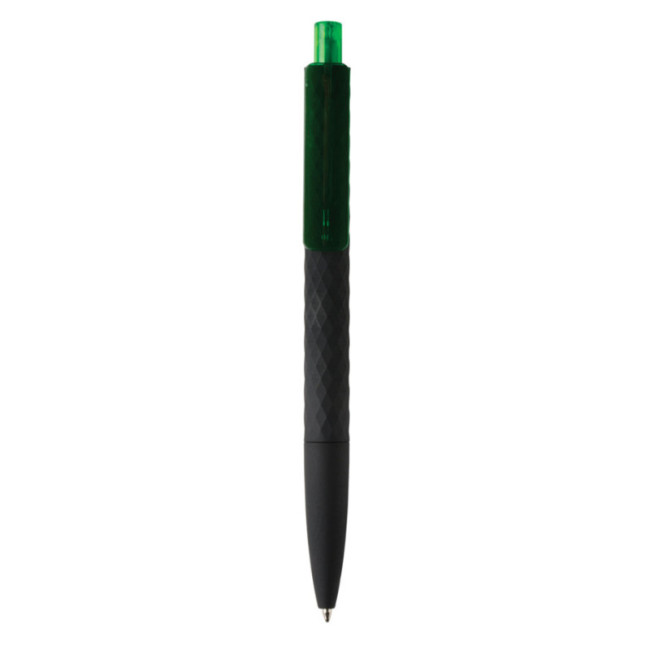 Stylo personnalisé finition gomme noire X3 