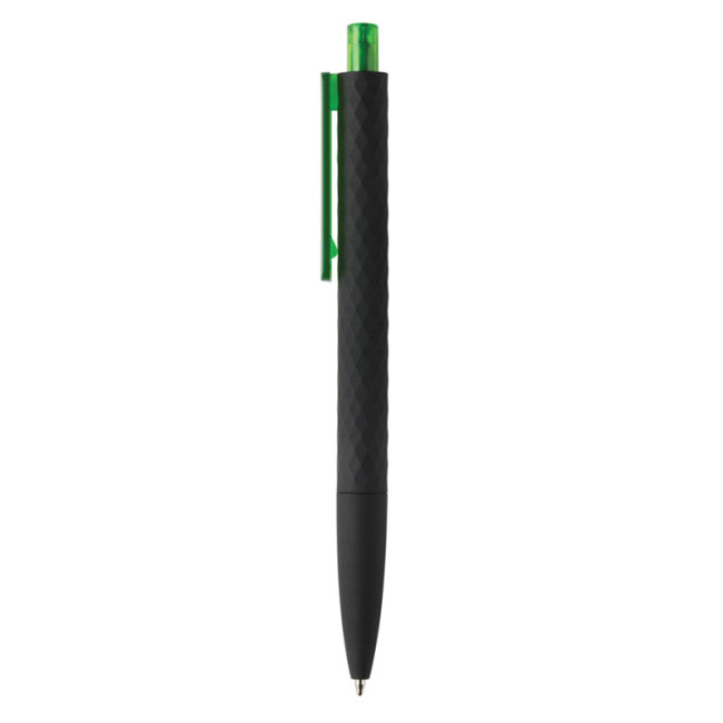Stylo personnalisé finition gomme noire X3 