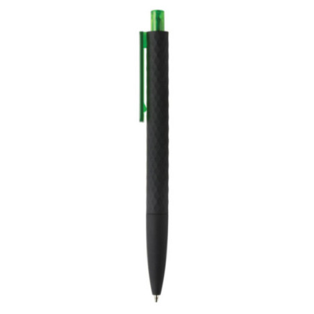 Stylo personnalisé finition gomme noire X3 