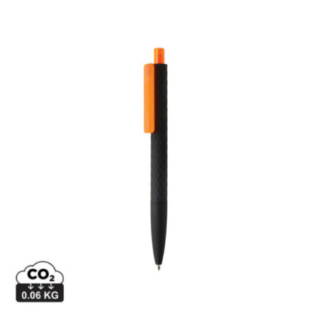 Stylo personnalisé finition gomme noire X3 