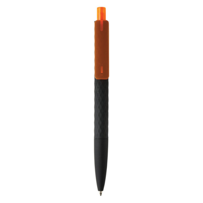 Stylo personnalisé finition gomme noire X3 