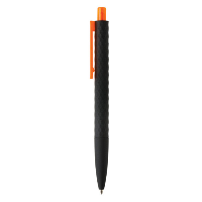 Stylo personnalisé finition gomme noire X3 