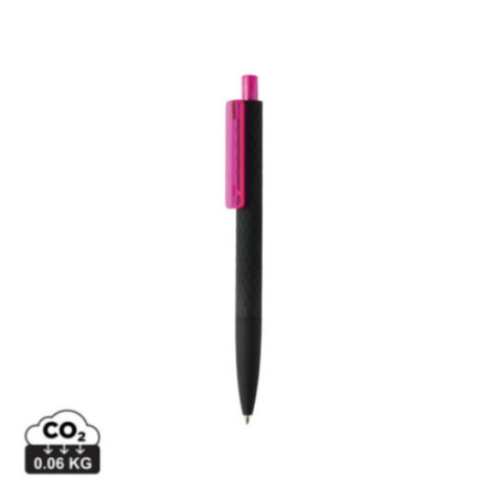 Stylo personnalisé finition gomme noire X3 