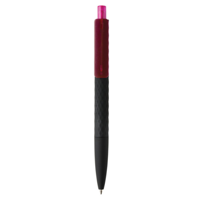Stylo personnalisé finition gomme noire X3 