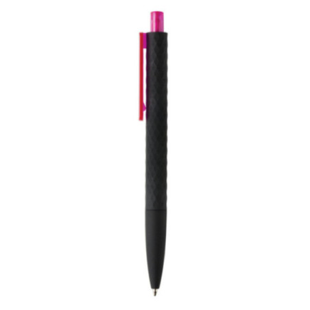 Stylo personnalisé finition gomme noire X3 