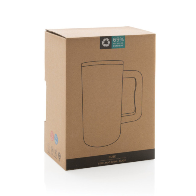 Mug Cube en Acier recyclé 800 ml 