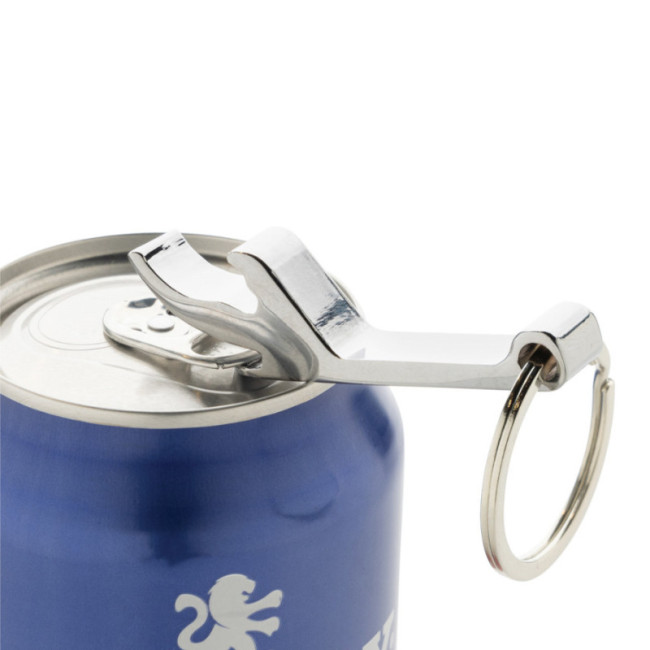Porte-clés décapsuleur en alliage de zinc recyclé RCS 