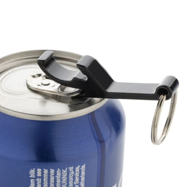 Porte-clés décapsuleur publicitaire en aluminium recyclé RCS 