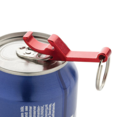 Porte-clés décapsuleur publicitaire en aluminium recyclé RCS 