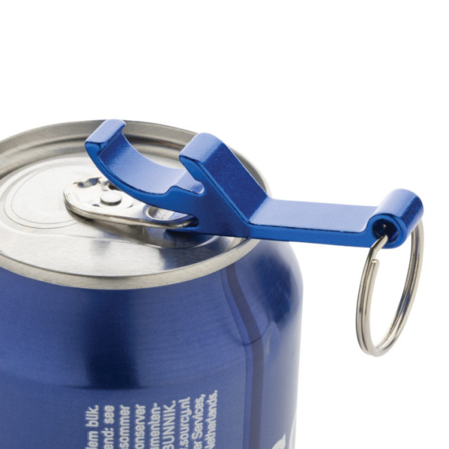 Porte-clés décapsuleur publicitaire en aluminium recyclé RCS 
