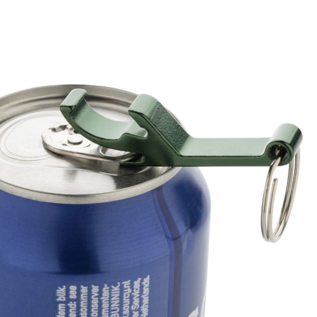 Porte-clés décapsuleur publicitaire en aluminium recyclé RCS 