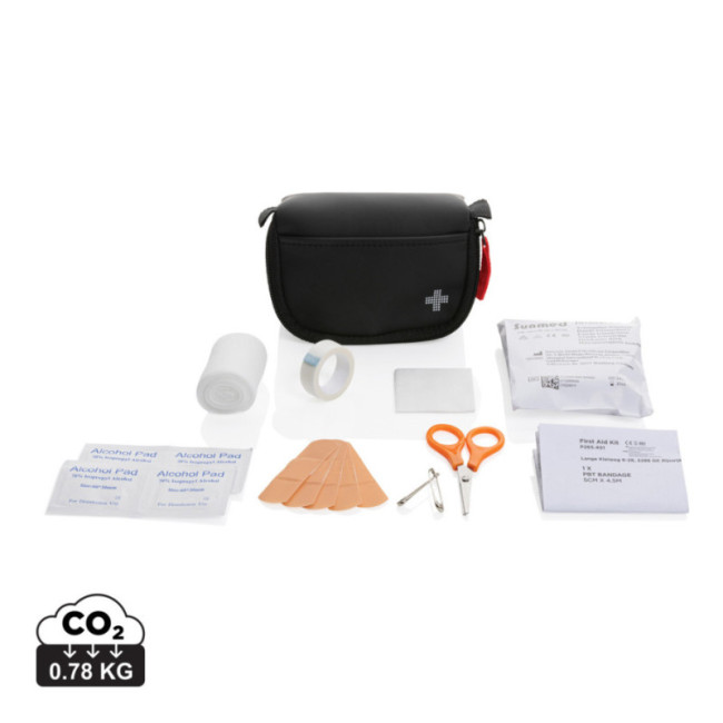 Set premiers secours taille poste en PU nubuck recyclé RCS 