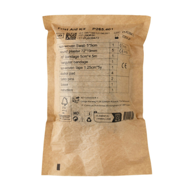 Set premiers secours taille poste en PU nubuck recyclé RCS 