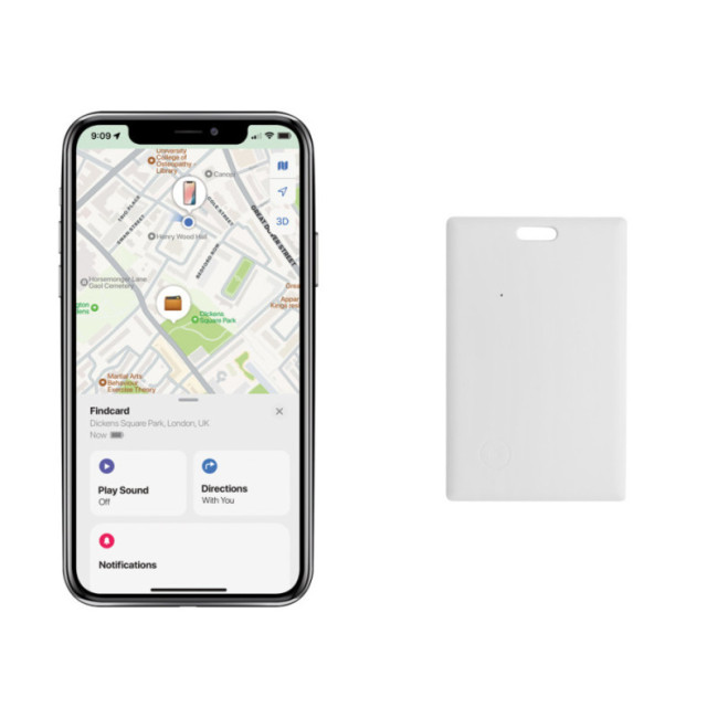 Carte de géolocalisation personnalisée Findcard 