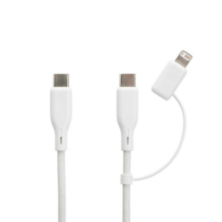 Set câble et chargeur 20W en PET recyclé RCS Boost 