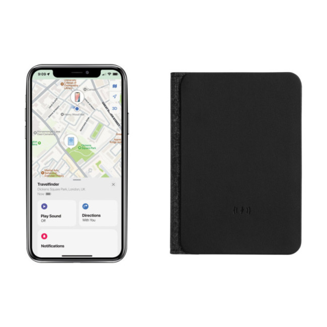 Porte-passeport personnalisé avec géolocalisation Trackmate 