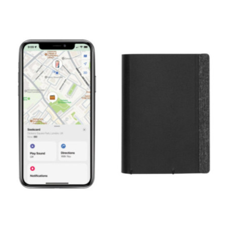 Porte cartes personnalisé avec géolocalisation Seekcard 