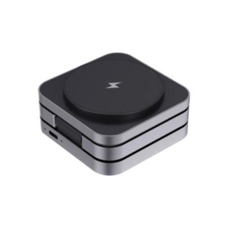 Chargeur 15W pliable 3-en-1 en aluminium recyclé RCS Terra 
