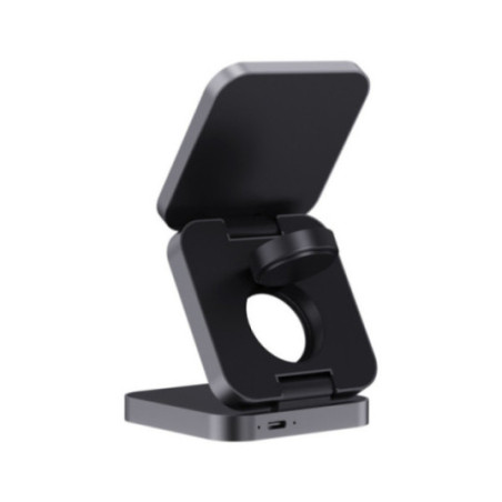 Chargeur 15W pliable 3-en-1 en aluminium recyclé RCS Terra 