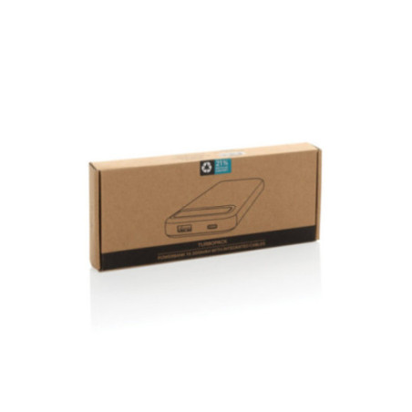 Powerbank publicitaire 10.000mAh avec câbles Turbopack 