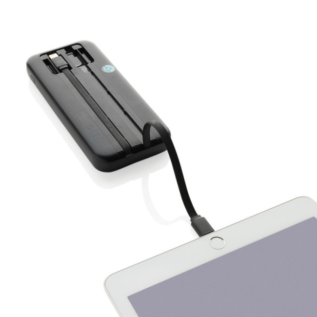 Powerbank publicitaire 10.000mAh avec câbles Turbopack 