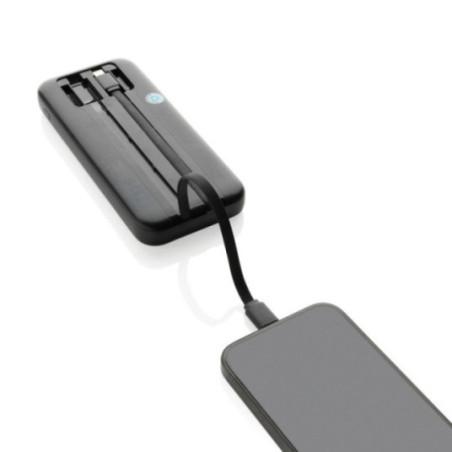 Powerbank publicitaire 10.000mAh avec câbles Turbopack 