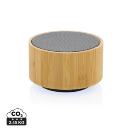 Enceinte personnalisable 3W en bambou et ABS recyclé RCS 