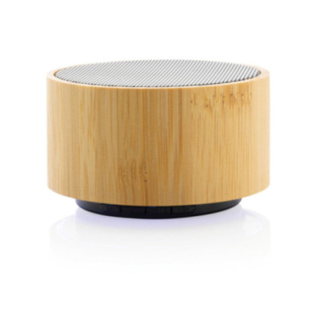 Enceinte personnalisable 3W en bambou et ABS recyclé RCS 