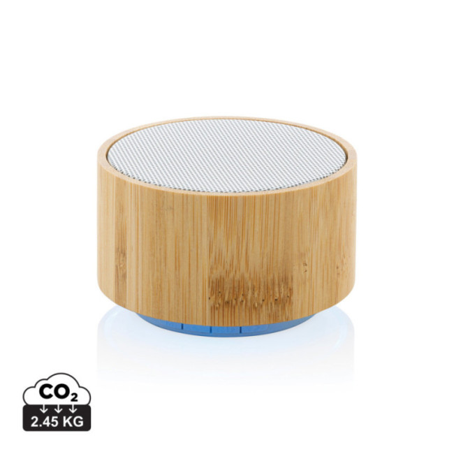 Enceinte personnalisable 3W en bambou et ABS recyclé RCS 