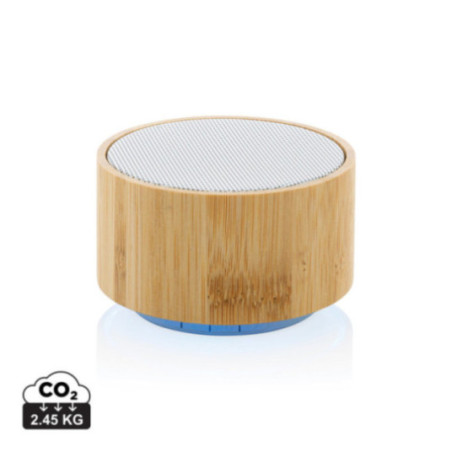 Enceinte personnalisable 3W en bambou et ABS recyclé RCS 