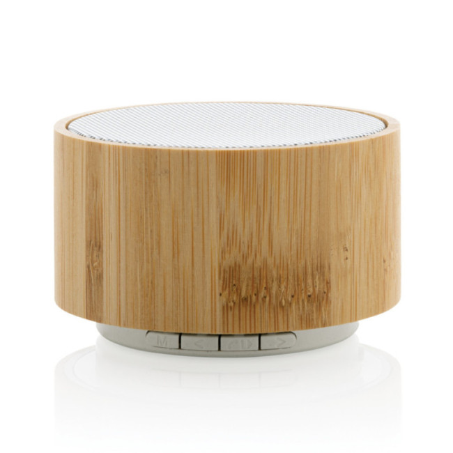 Enceinte personnalisable 3W en bambou et ABS recyclé RCS 