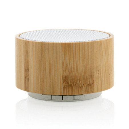 Enceinte personnalisable 3W en bambou et ABS recyclé RCS 