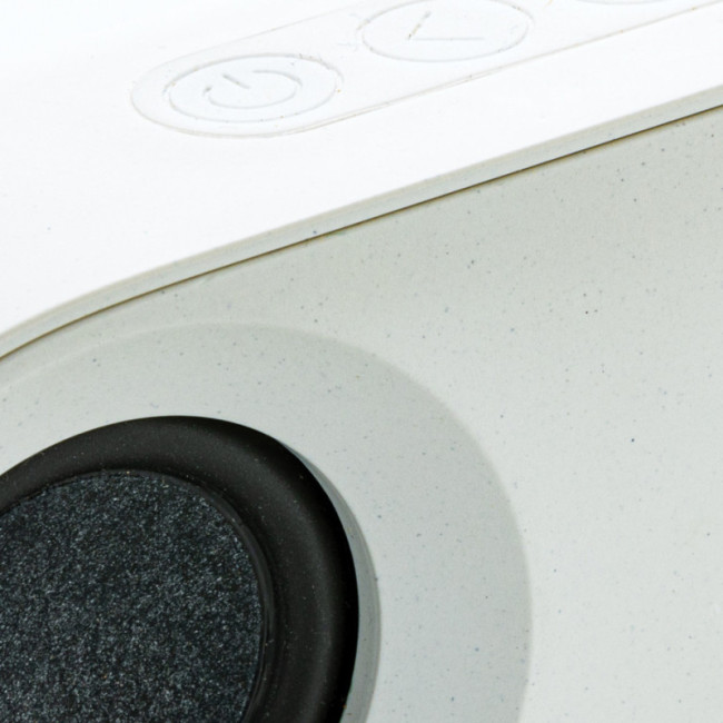 Enceinte personnalisée 10W en plastique recyclé et liège Oregon 