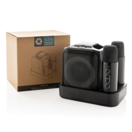 Set karaoké personnalisé en plastique recyclé SingVIBE 