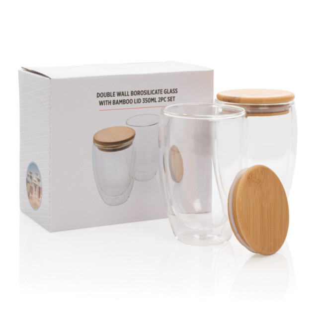 Set de 2 Verres personnalisables à double paroi 350ml 
