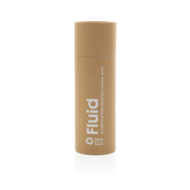 Gourde personnalisée en acier recyclé RCS Fluid 600ml 