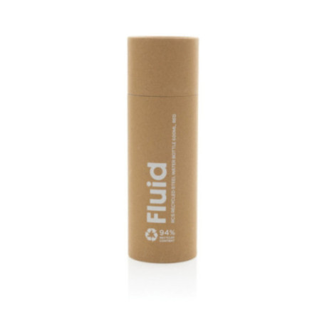Gourde personnalisée en acier recyclé RCS Fluid 600ml 