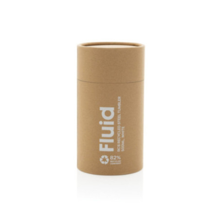 Mug isotherme publicitaire en acier recyclé RCS Fluid 500ml 