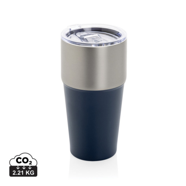 Mug isotherme publicitaire en acier recyclé RCS Fluid 500ml 