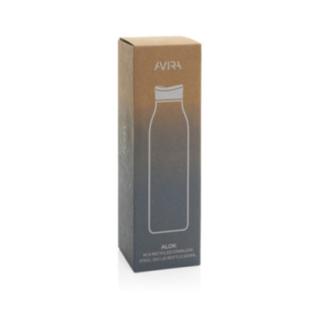 Gourde personnalisée en acier recyclé RCS Avira Alok 600ml 