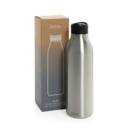 Gourde personnalisée en acier recyclé RCS Avira Alok 600ml 