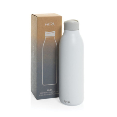 Gourde personnalisée en acier recyclé RCS Avira Alok 600ml 